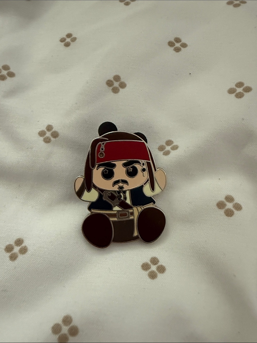 Captain Jack Sparrow Disney Enamel Pin for Kids Accessories